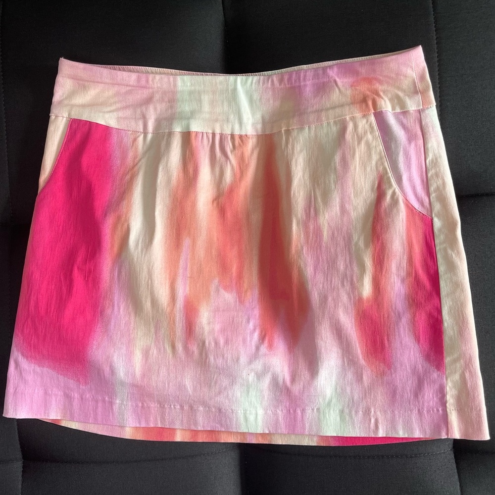 Zac & Rachel Colorful Women's Skirt with shorts inside Size 8
